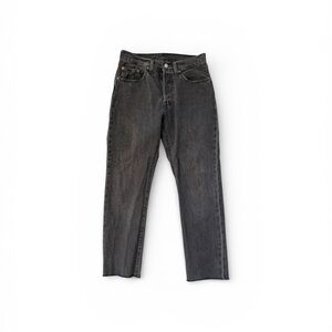 Levi's 501 Charcoal Straight Leg Jeans 26 waist 26 inseam